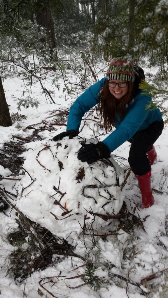 snowman building in Yetholme