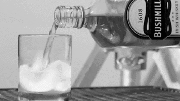 Drink pouring into a glass