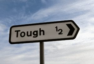 tough times sign