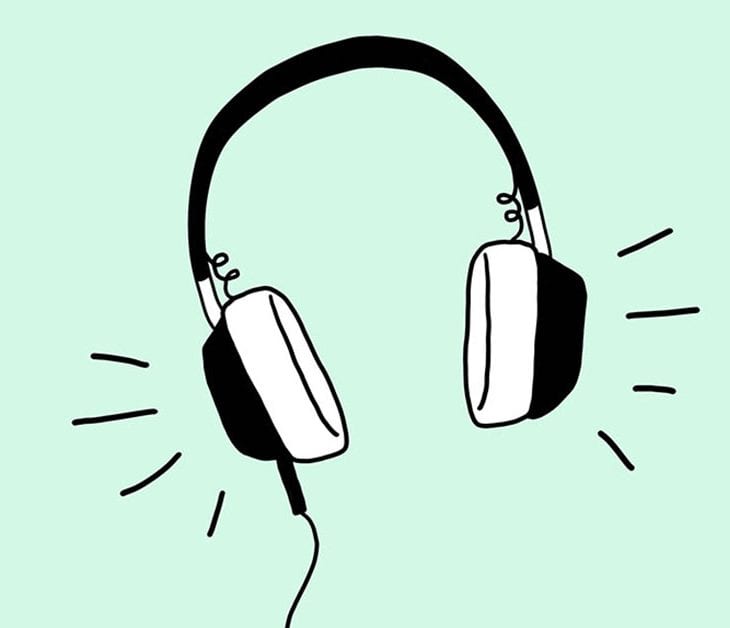 cartoon image of headphones