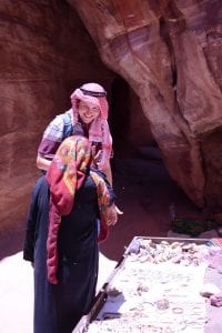 Meeting a local Bedouin woman