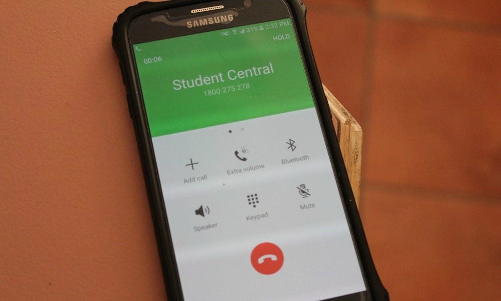 Phone dialing Student Central