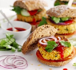 vegan chickpea burgers 