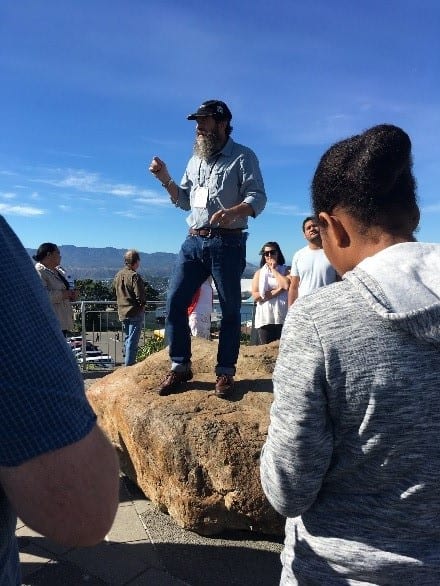 Russ Van Dissen on top of Mount Victoria