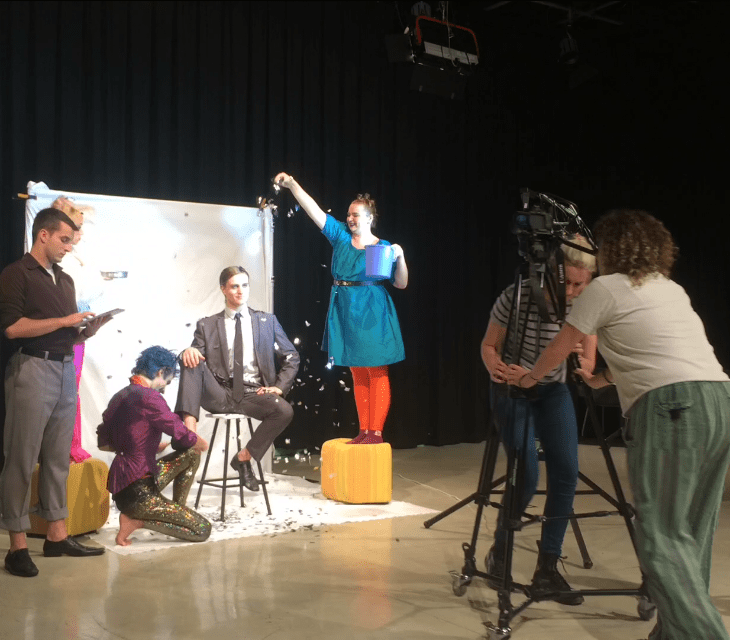 Behind the scenes of the production 'THE FOX' by CSU students.