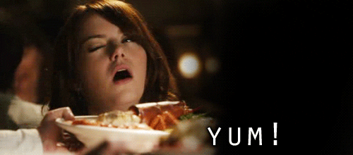 Emma Stone "Yum".
