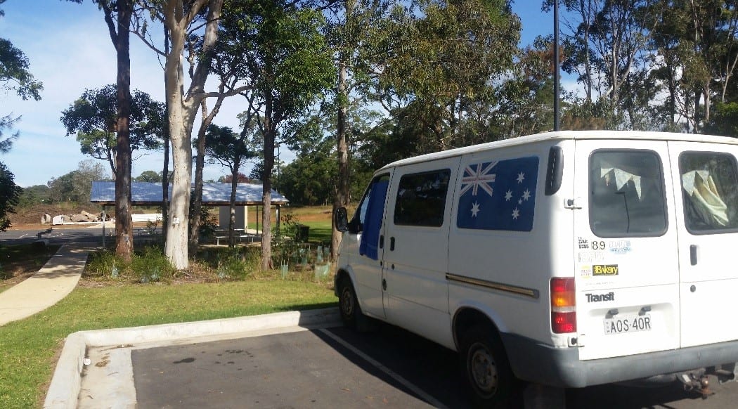 CSU paramedic student Marissa lives out of her Ford Transit. 