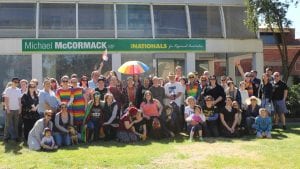 Participants at the marriage equality picnic in Wagga Wagga