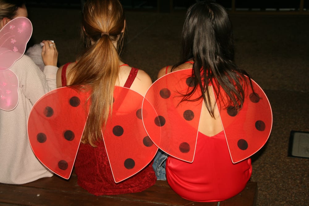 Students in ladybird costumes at O Week