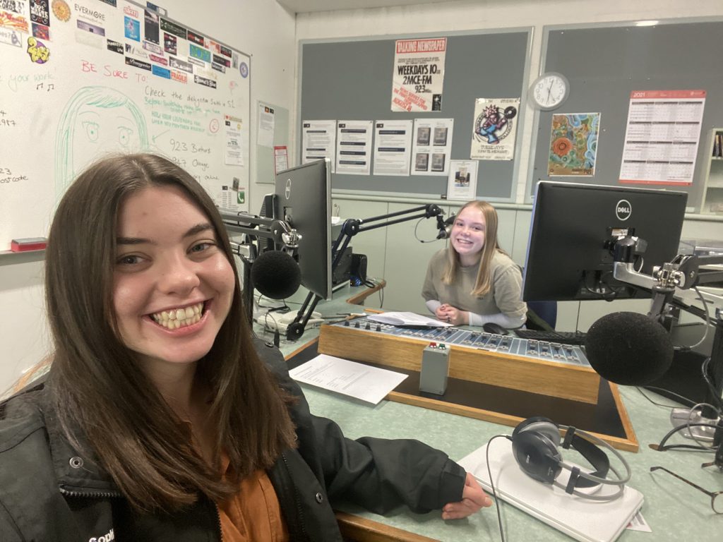 Sophie & Faith's radio show 'Feministory'.