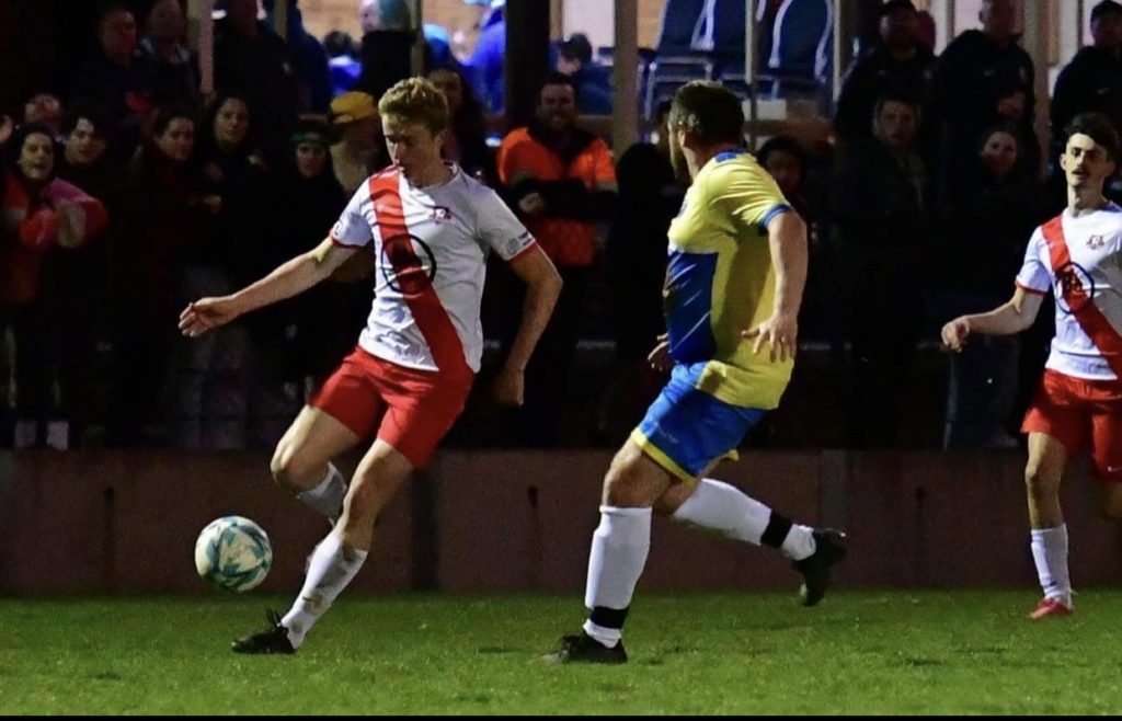 Isaac playing for the Charles Sturt University Football Club.