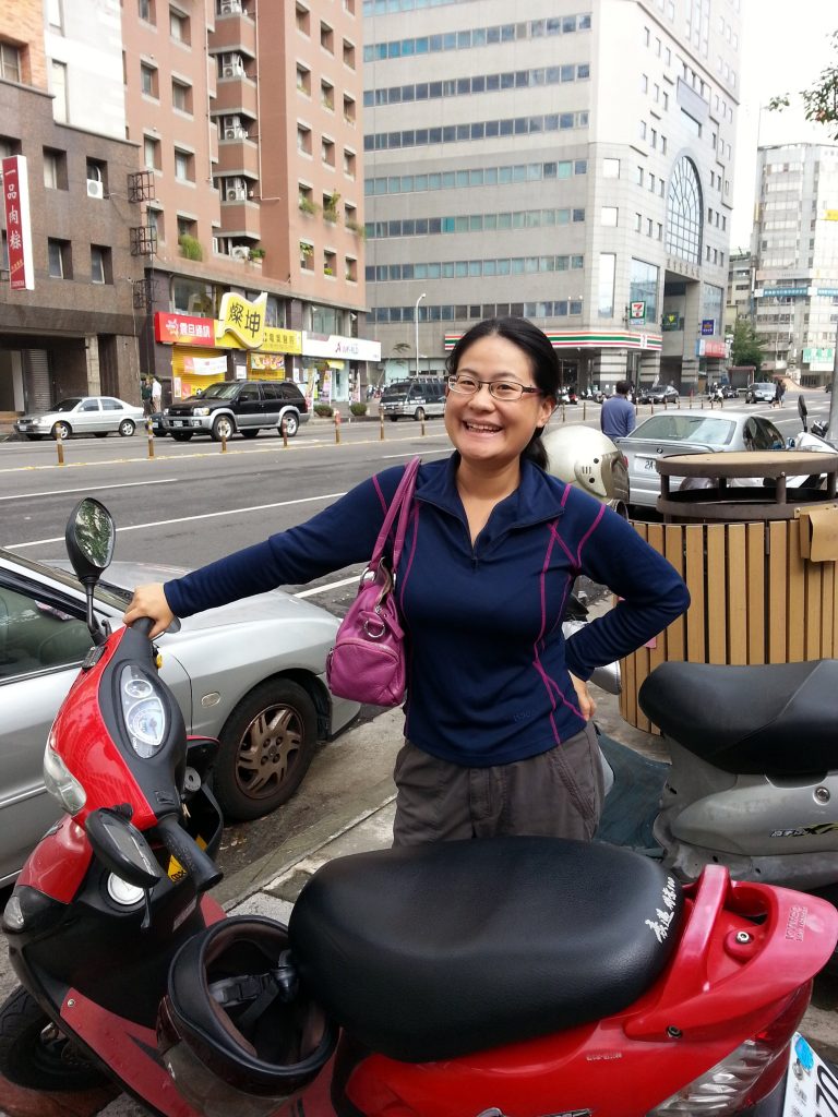 Valerie when she worked as a street vendor in Taiwan.