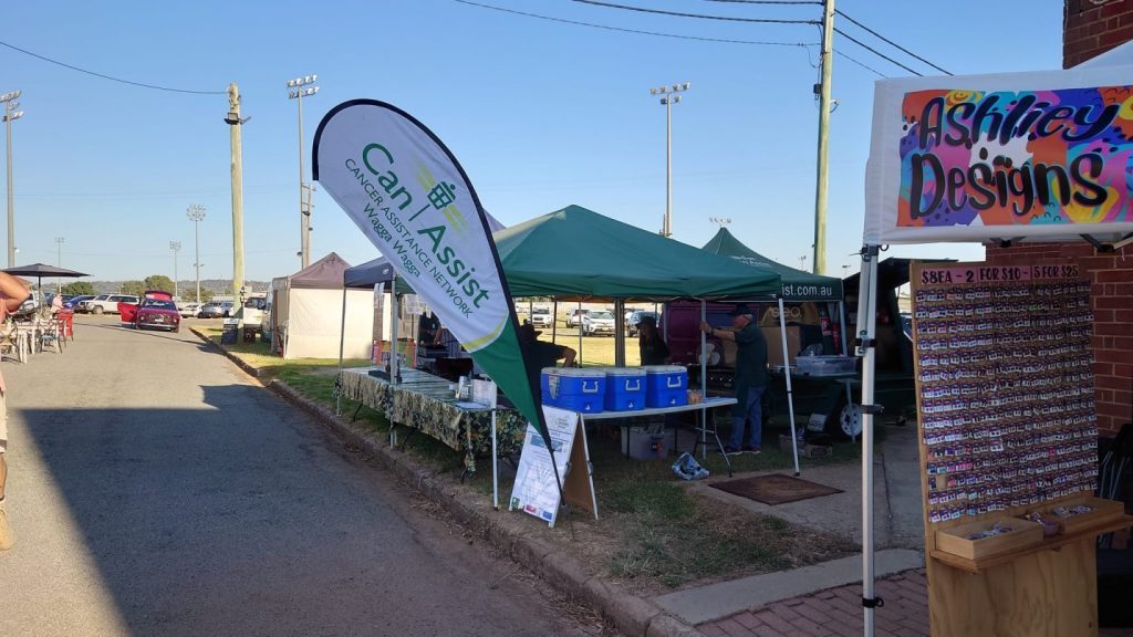 Wagga Markets at the showground. [Photo taken from Can Assist Wagga Wagga Facebook page].