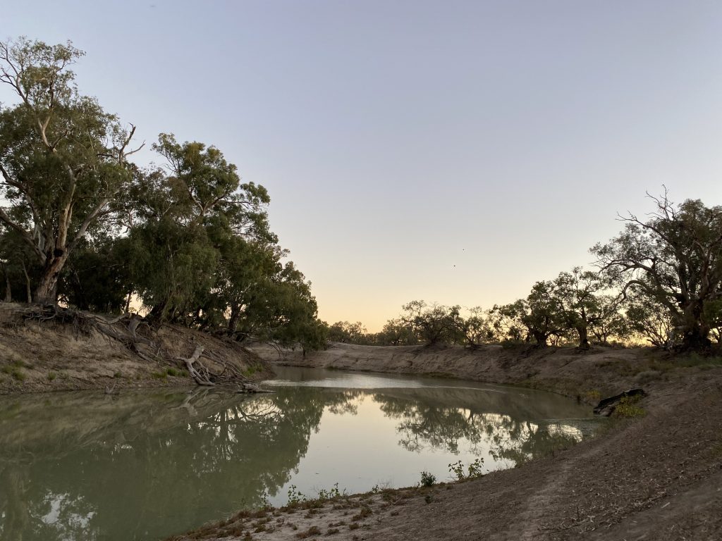 Camping in Menindee.